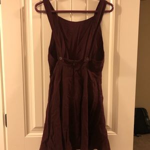 Maroon, Urban Outfitters, low back sundress
